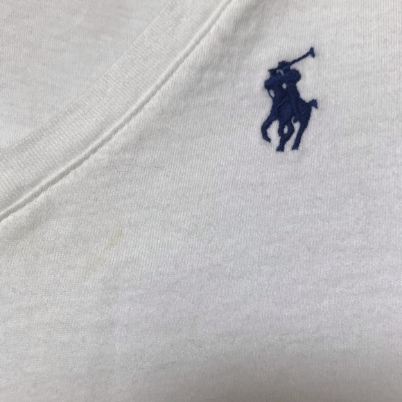 Ralph Lauren Sport White V neck short sleeve top - Picture 4 of 4